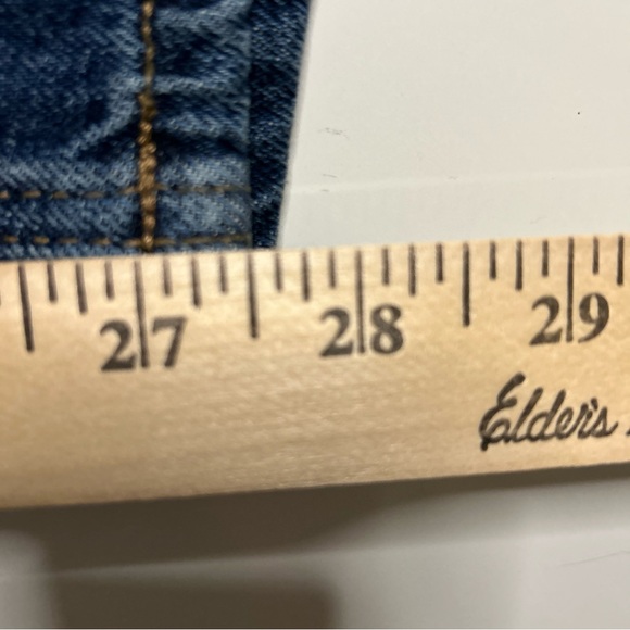 Old Navy Sky Hi Jeans Women’s 24 Straight Extra High Rise Stretch Mom Dark Wash - Picture 10 of 15